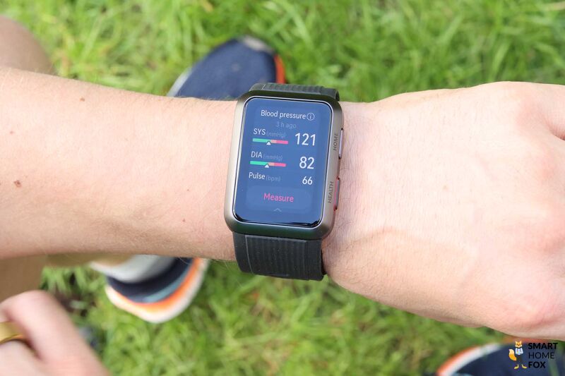 Blutdruckmessung der Huawei Watch D.